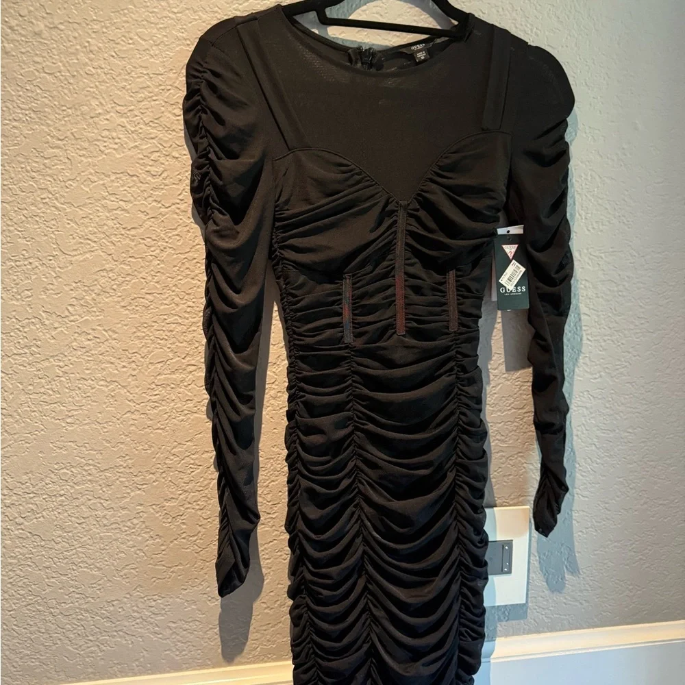 Guess Party Ruched Dress - Picture 1 of 9